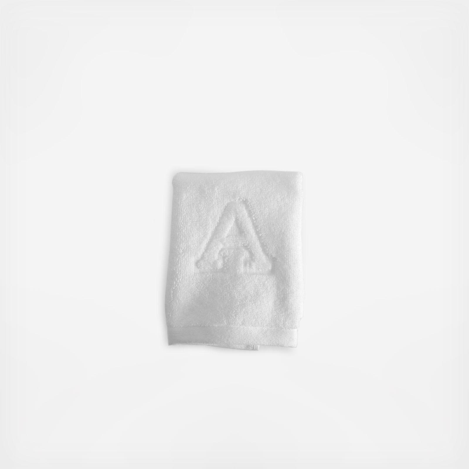 Auberge Monogrammed Wash Cloth, Set of 4 15 Auberge Monogrammed Wash Cloth, Set of 4