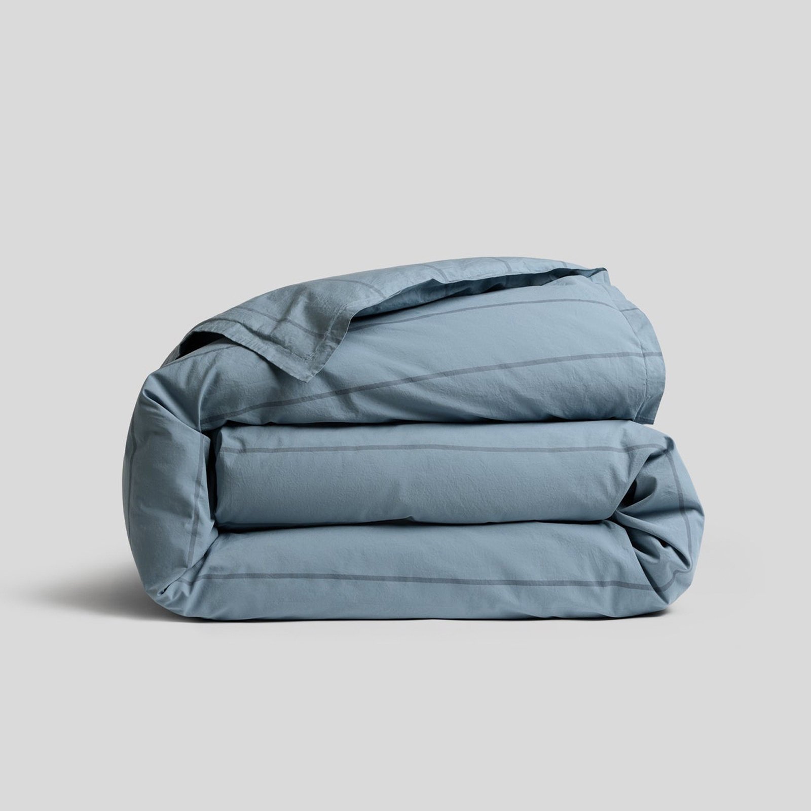 Percale Long-Staple Egyptian Cotton Stripe Duvet Cover 2 Percale Long-Staple Egyptian Cotton Stripe Duvet Cover
