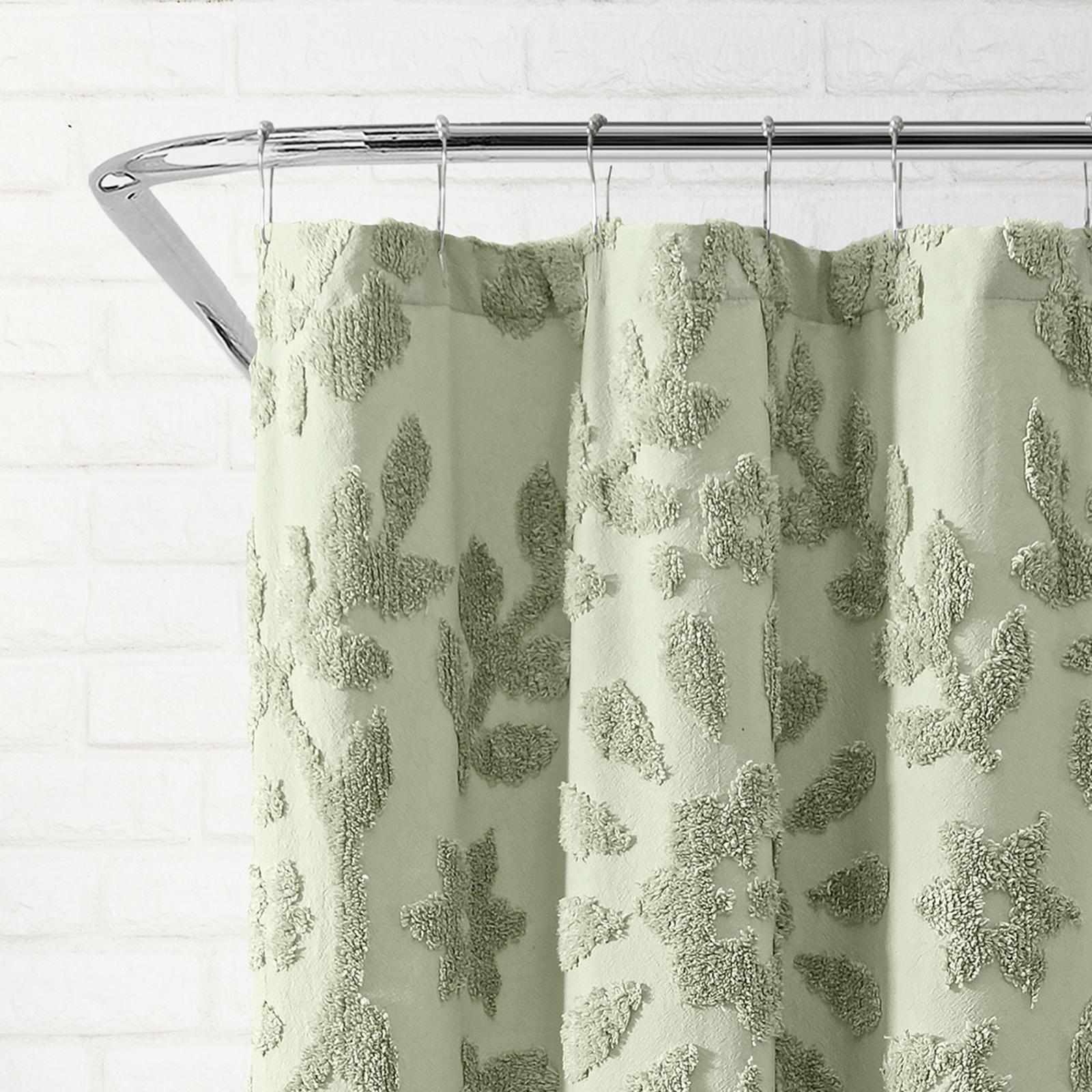 Chenille Laurel Shower Curtain 3 Chenille Laurel Shower Curtain