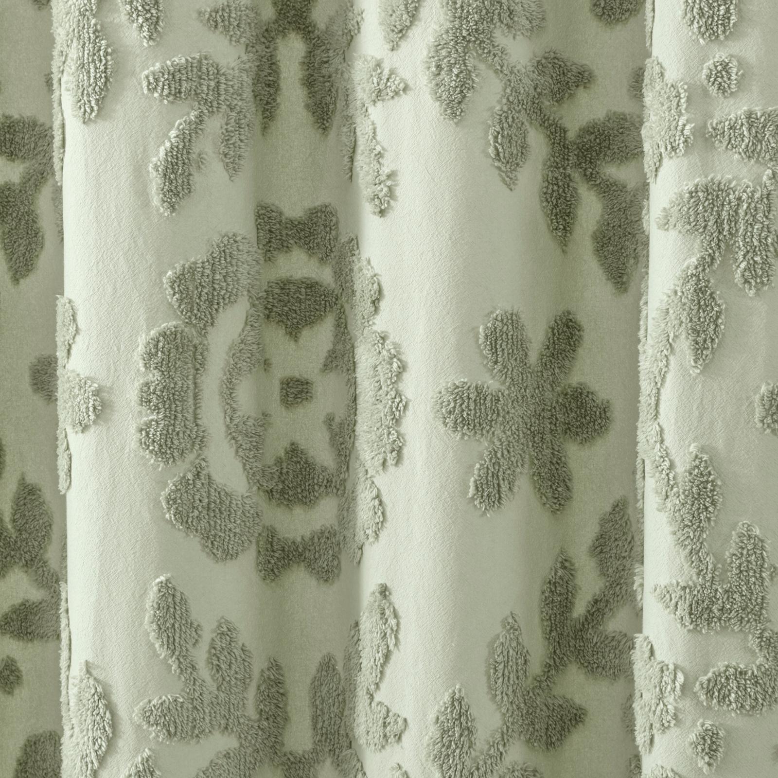 Chenille Laurel Shower Curtain 5 Chenille Laurel Shower Curtain