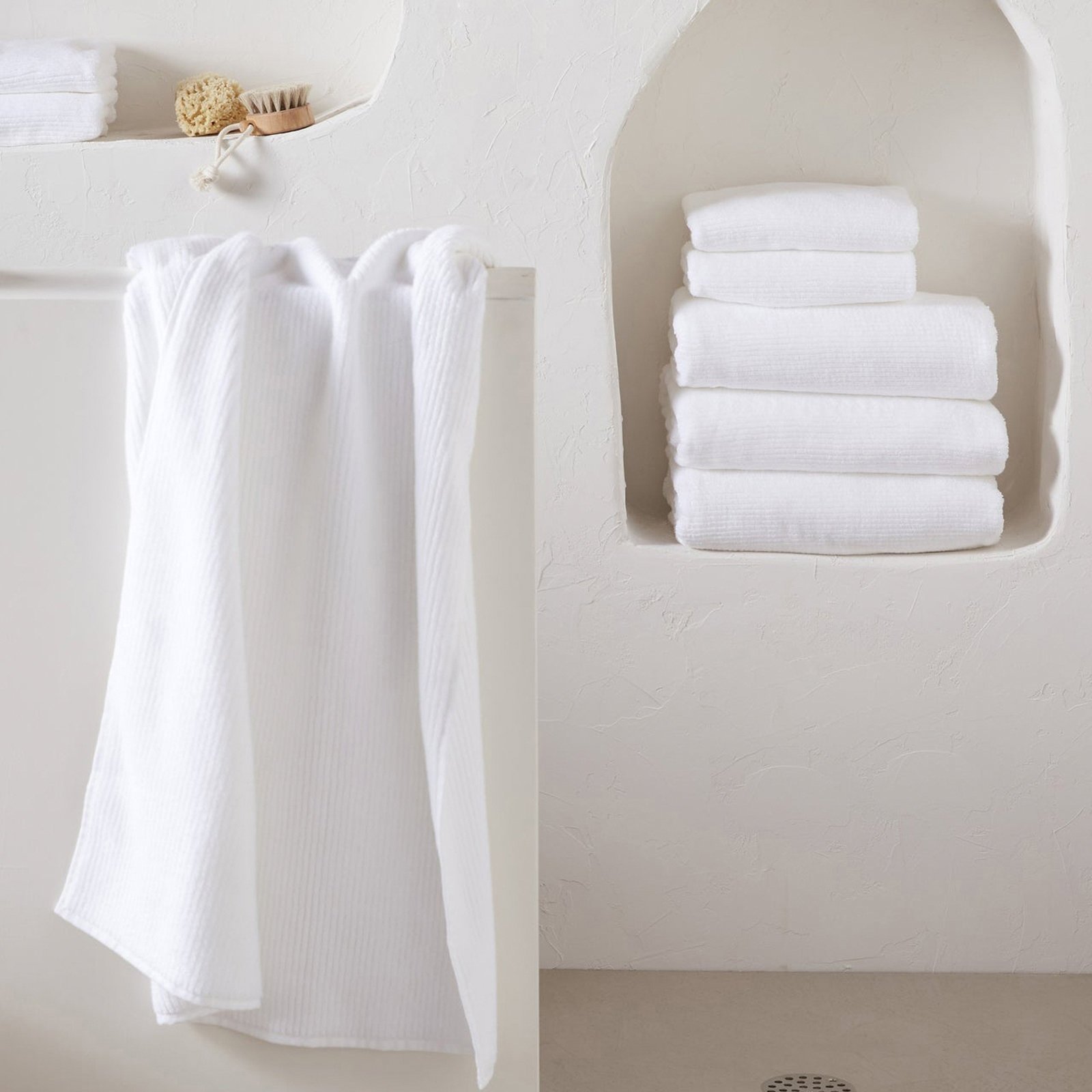 Soft Rib Turkish Cotton Bath Sheet