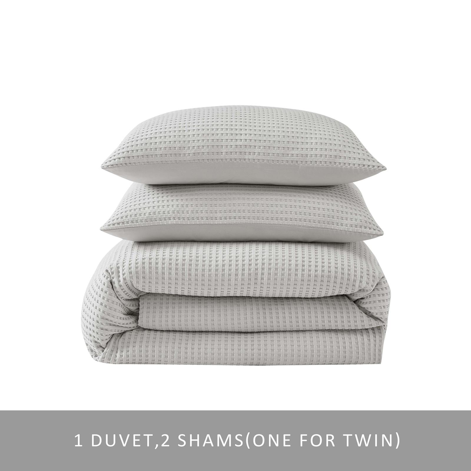 Waffle 3-Piece Duvet Set 8 Waffle 3-Piece Duvet Set