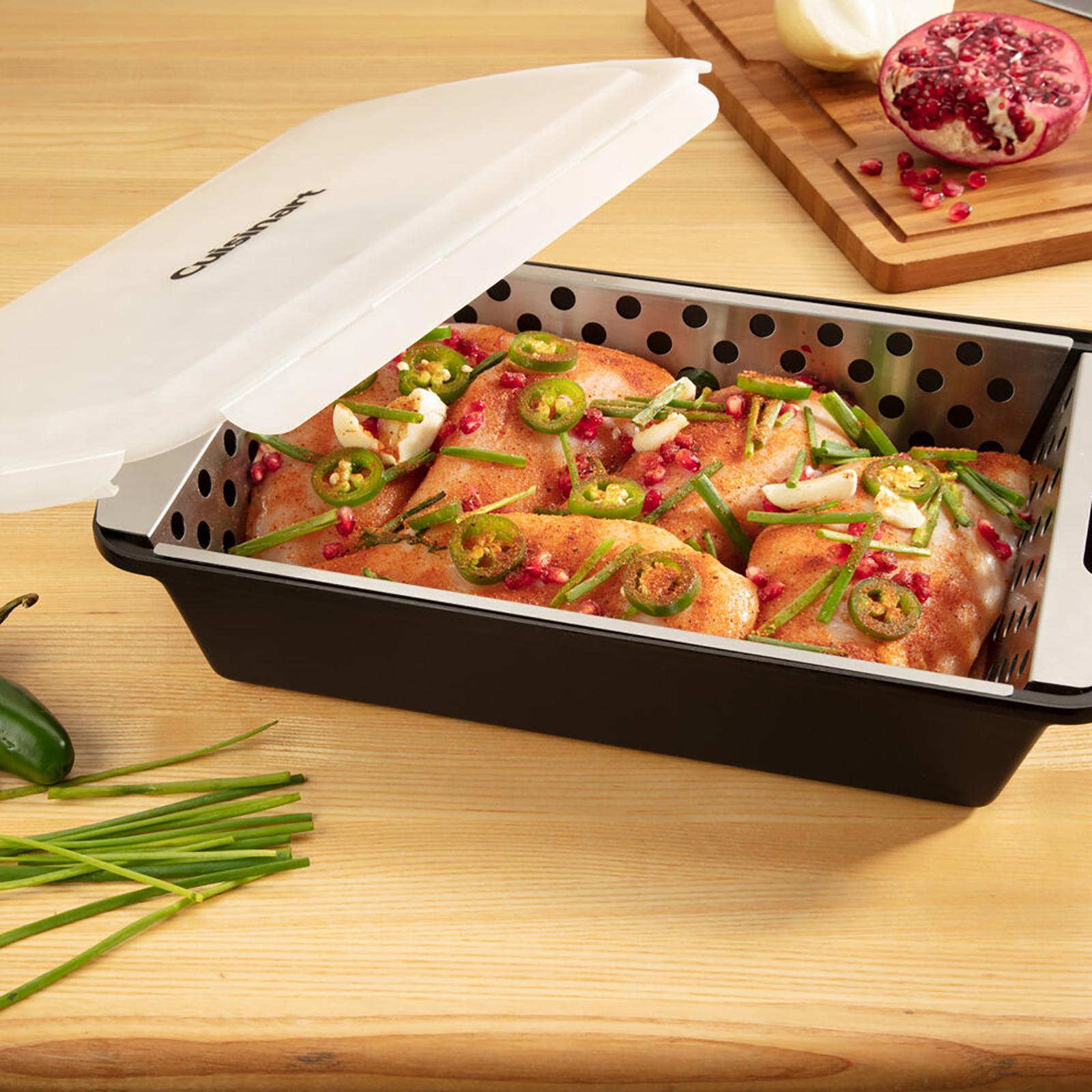 Marinade and Grilling Basket Set 1 Marinade and Grilling Basket Set