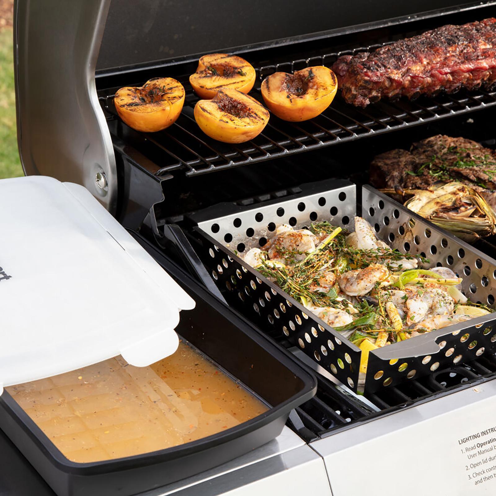 Marinade and Grilling Basket Set 3 Marinade and Grilling Basket Set