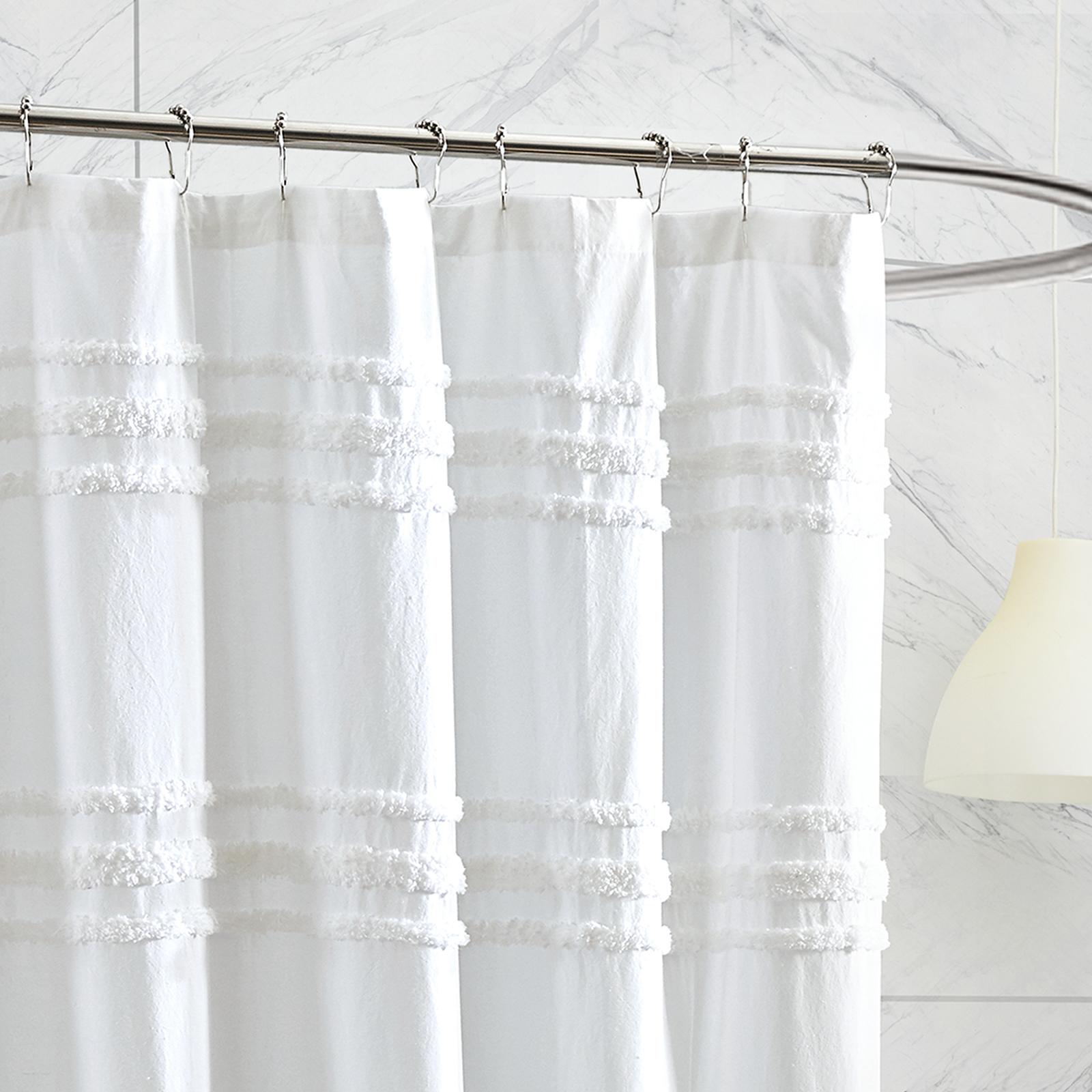 Chenille Stripe Shower Curtain