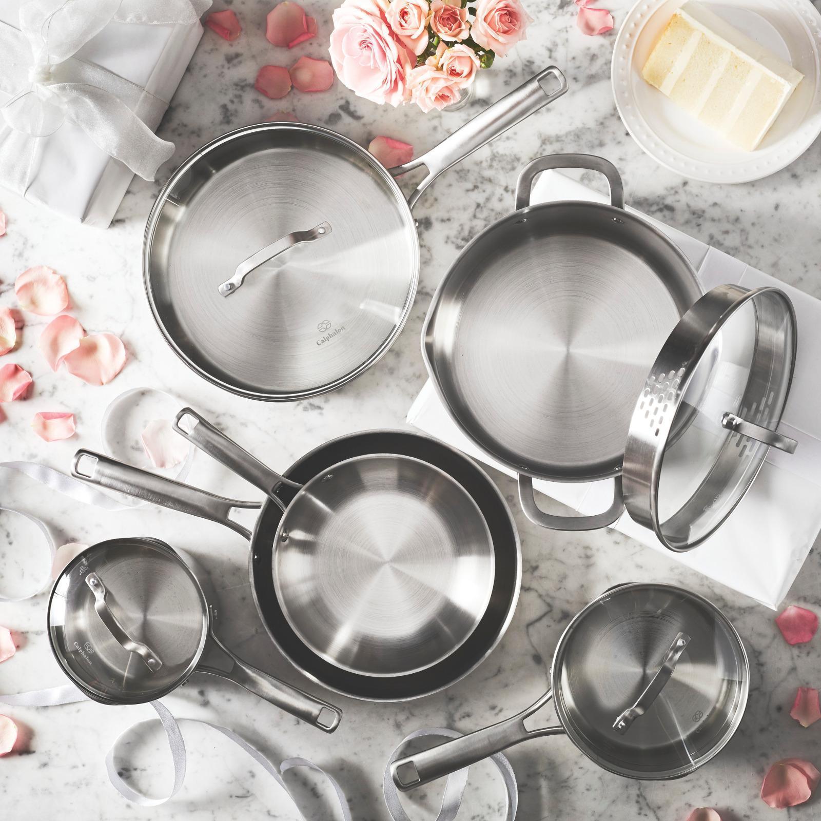 Classic Stainless Steel Cookware Set, 10 Piece 10 Classic Stainless Steel Cookware Set, 10 Piece