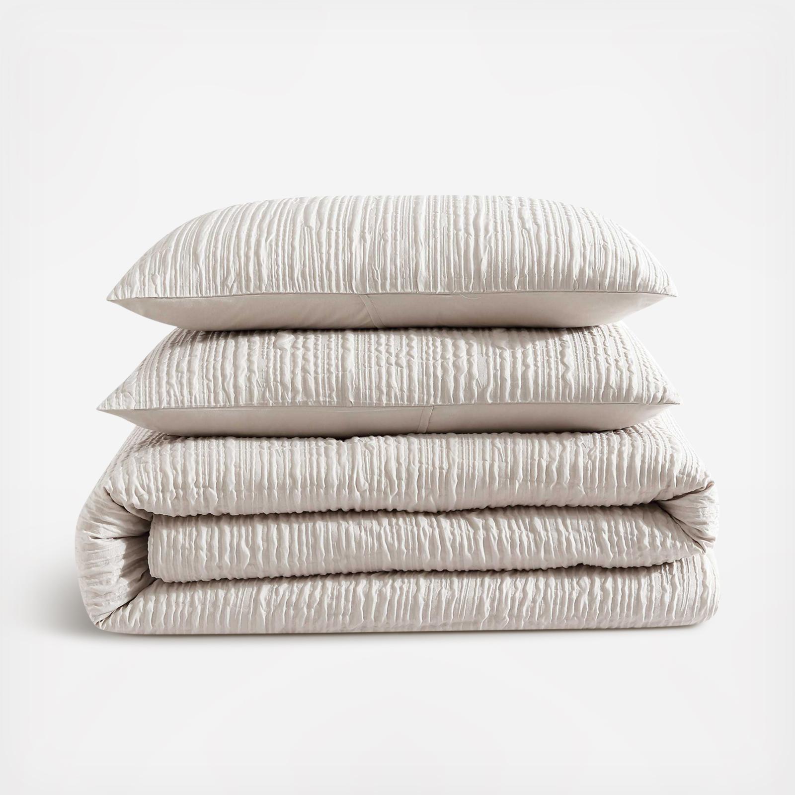 Serenity Wavy Lines 3-Piece Duvet Cover Set