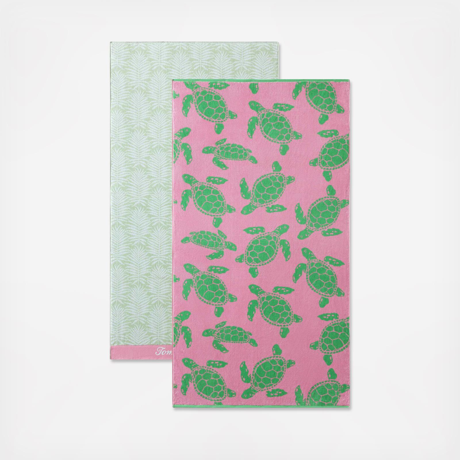 2 Ply Velour Beach Towel, Set of 2 6 2 Ply Velour Beach Towel, Set of 2