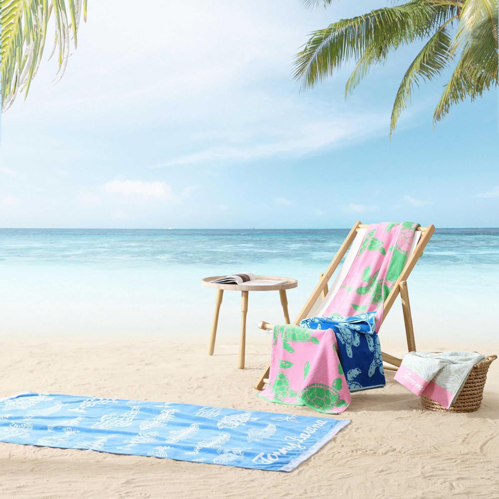 2 Ply Velour Beach Towel, Set of 2