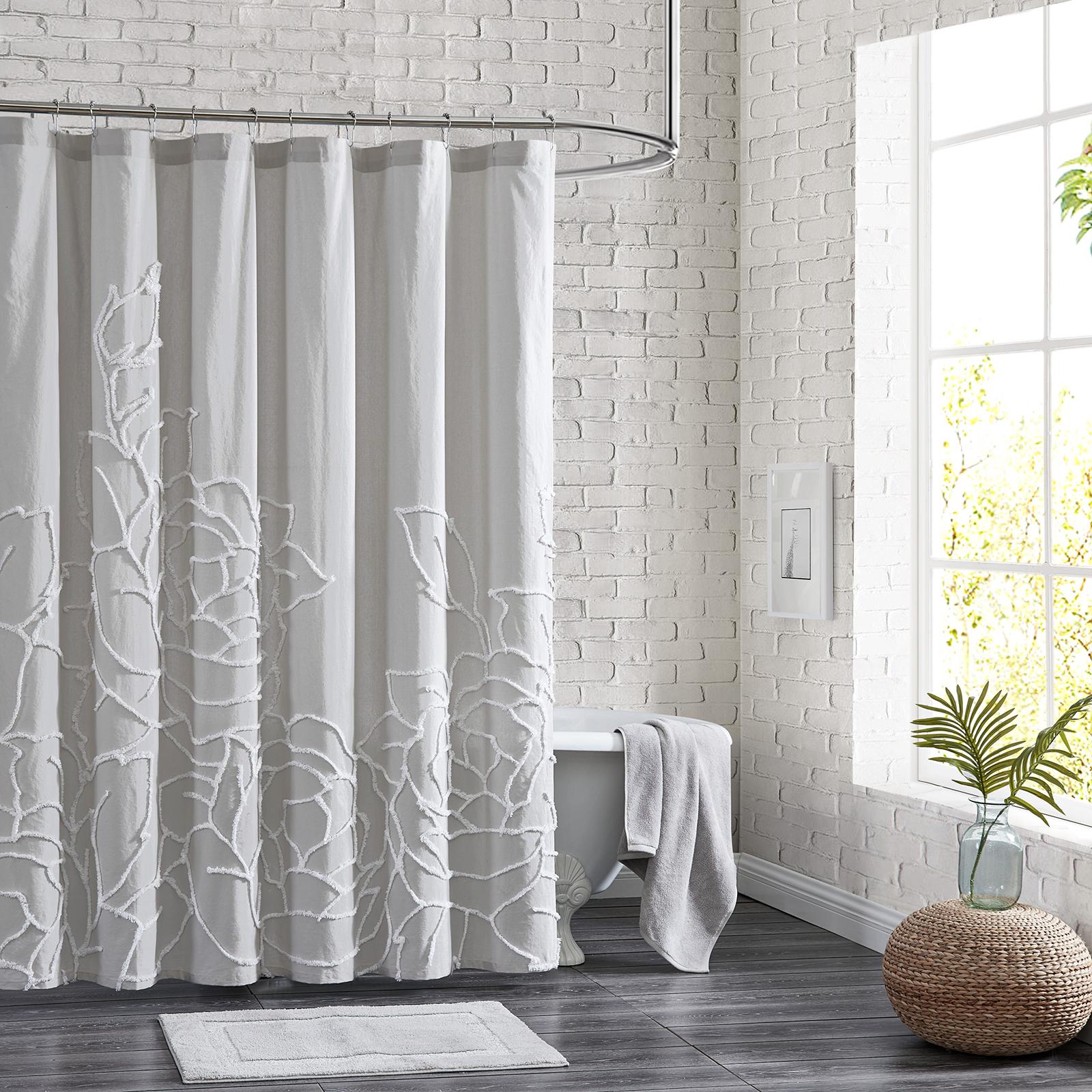 Chenille Rose Shower Curtain 9 Chenille Rose Shower Curtain