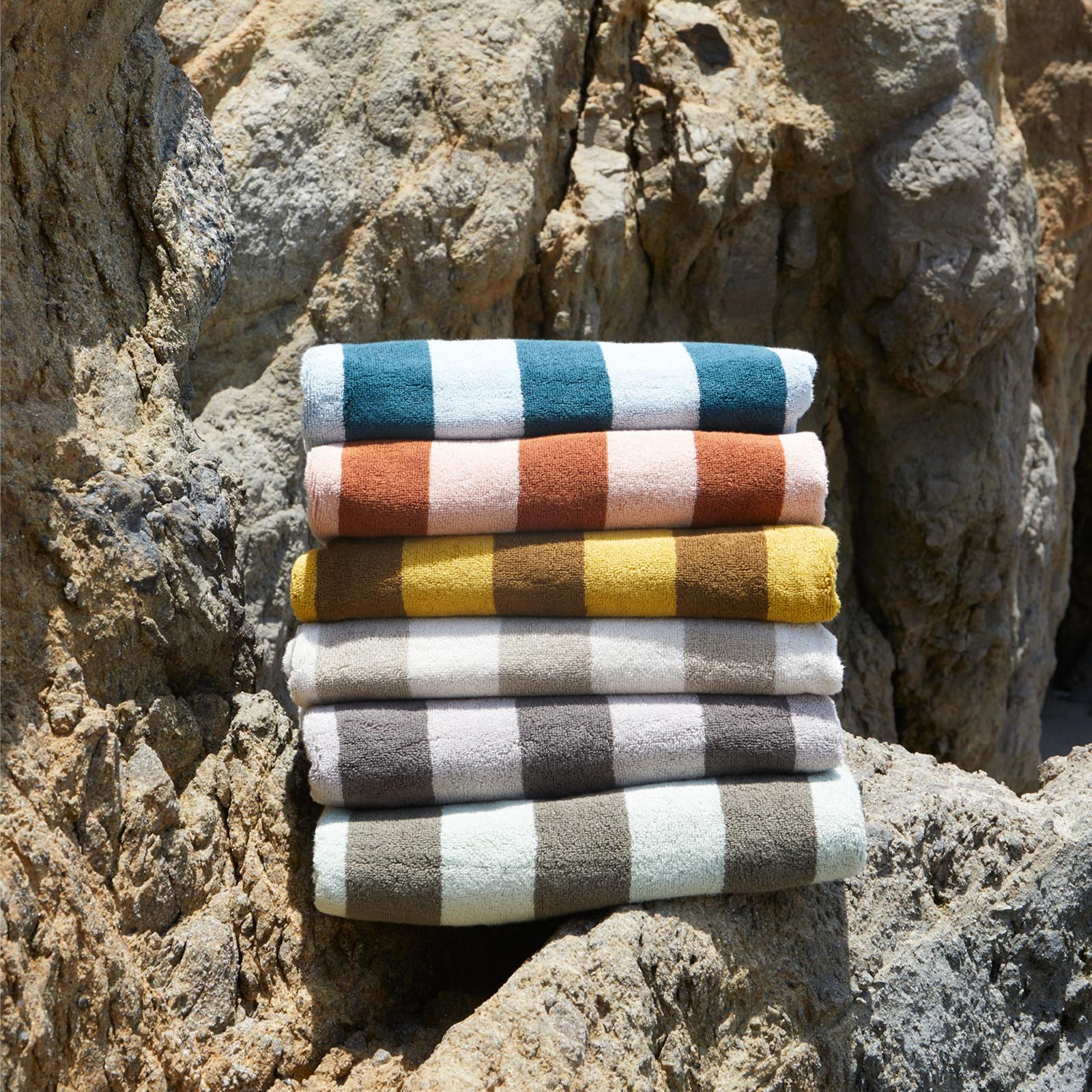 Simple Striped Terry Bath Towel 3 Simple Striped Terry Bath Towel