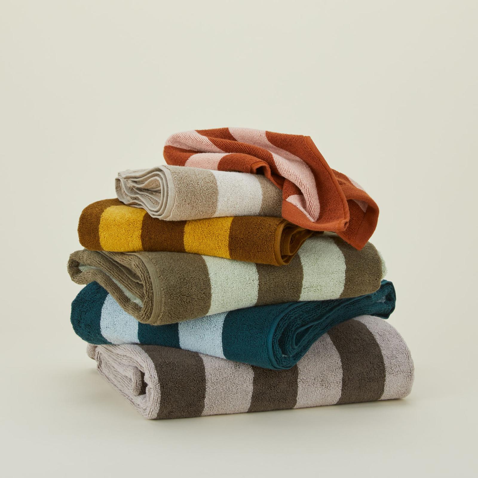 Simple Striped Terry Bath Towel 4 Simple Striped Terry Bath Towel