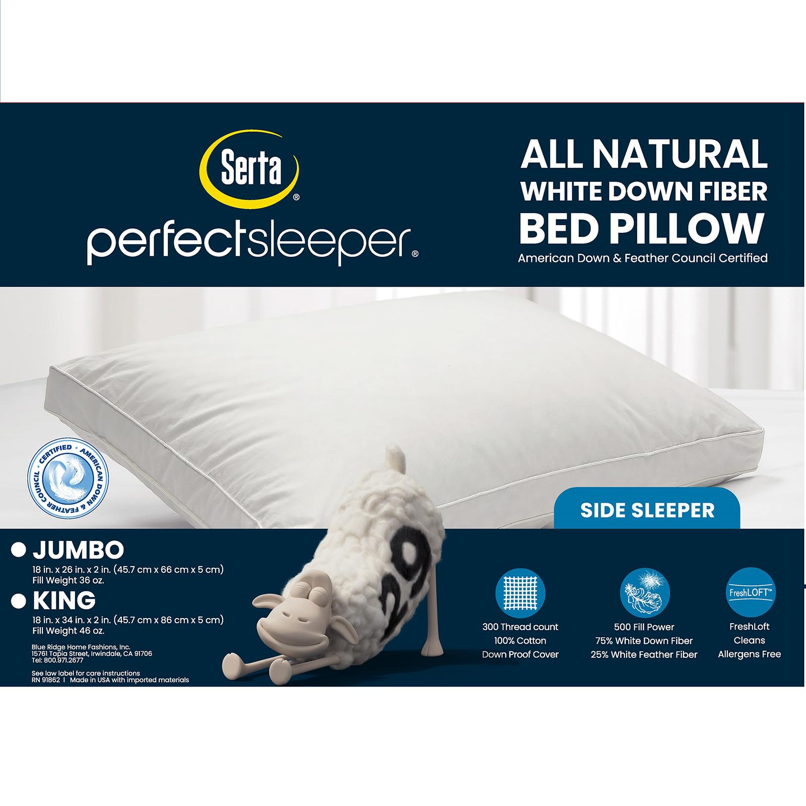 Down Fiber Side Sleeper Bed Pillow 4 Down Fiber Side Sleeper Bed Pillow