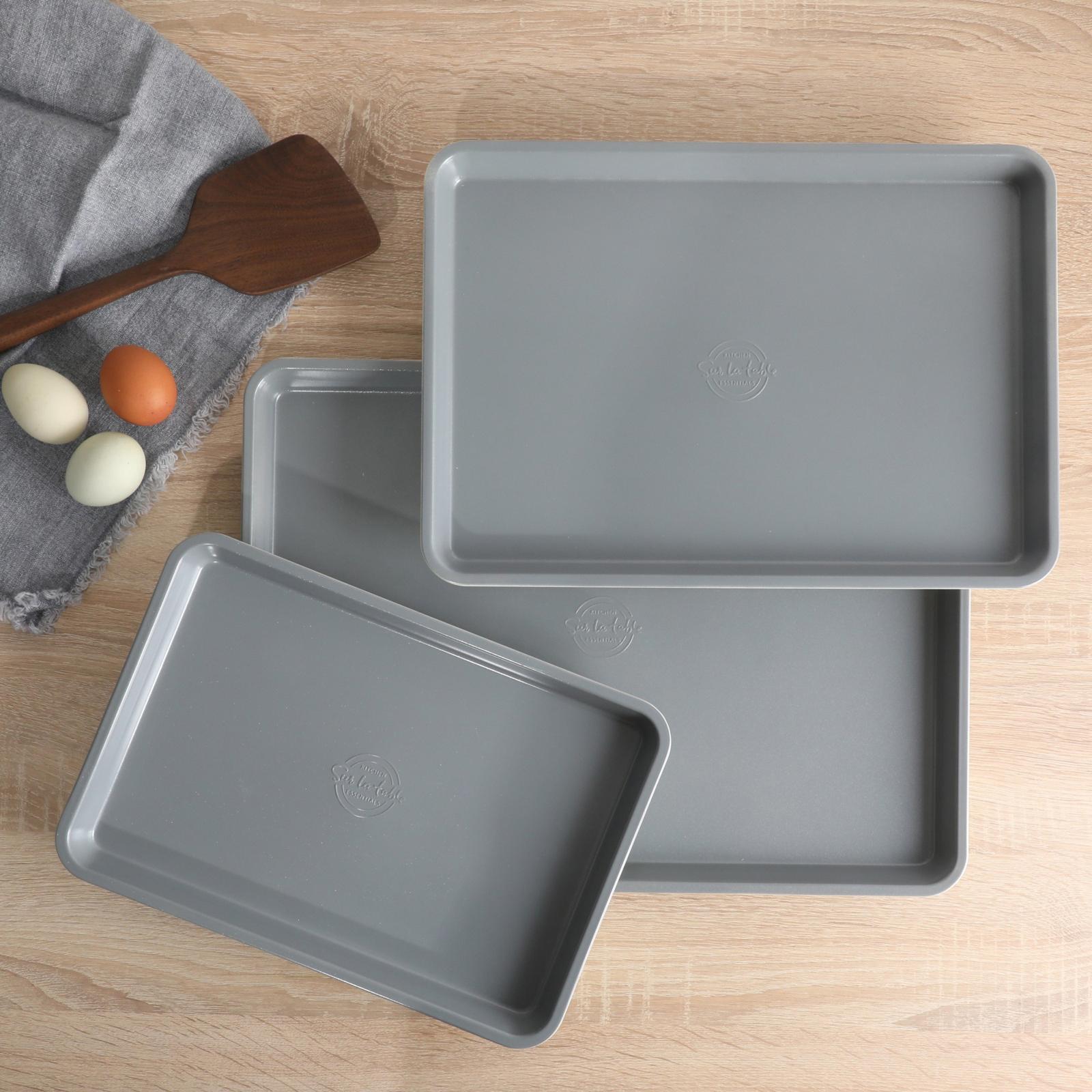Kitchen Essentials Bake Sale 3-Piece Nonstick Cookie Sheet Set 9 Kitchen Essentials Bake Sale 3-Piece Nonstick Cookie Sheet Set