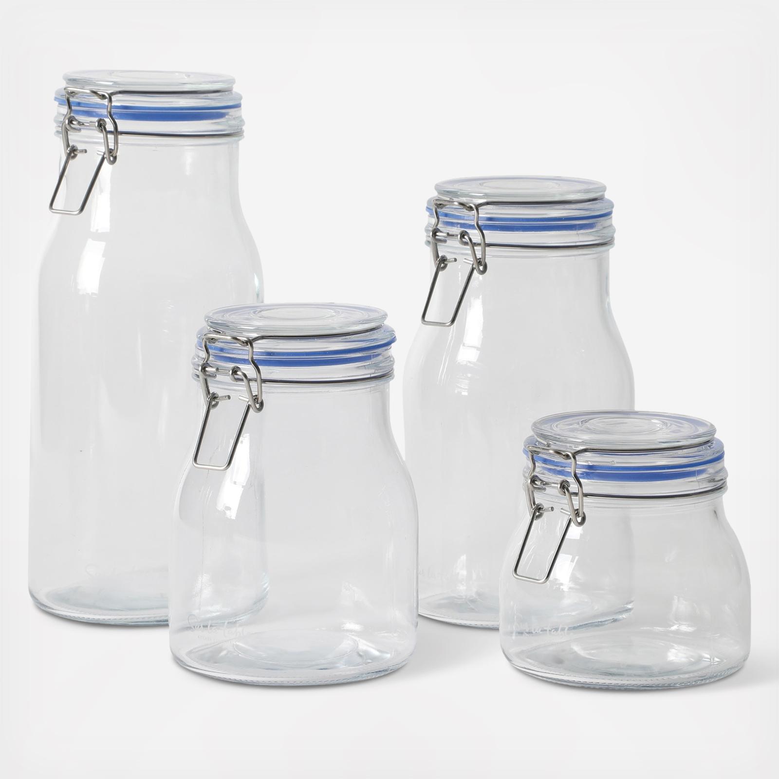 Lyon Court 4-Piece Canister Set with Airtight Trigger Clamp Lids 2 Lyon Court 4-Piece Canister Set with Airtight Trigger Clamp Lids