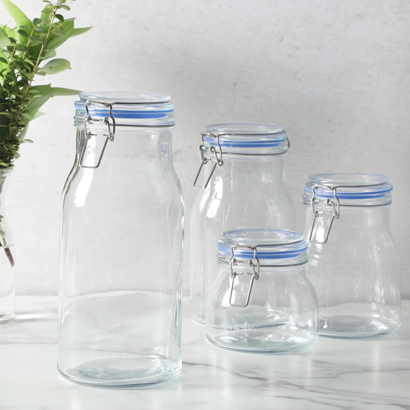 Lyon Court 4-Piece Canister Set with Airtight Trigger Clamp Lids 3 Lyon Court 4-Piece Canister Set with Airtight Trigger Clamp Lids