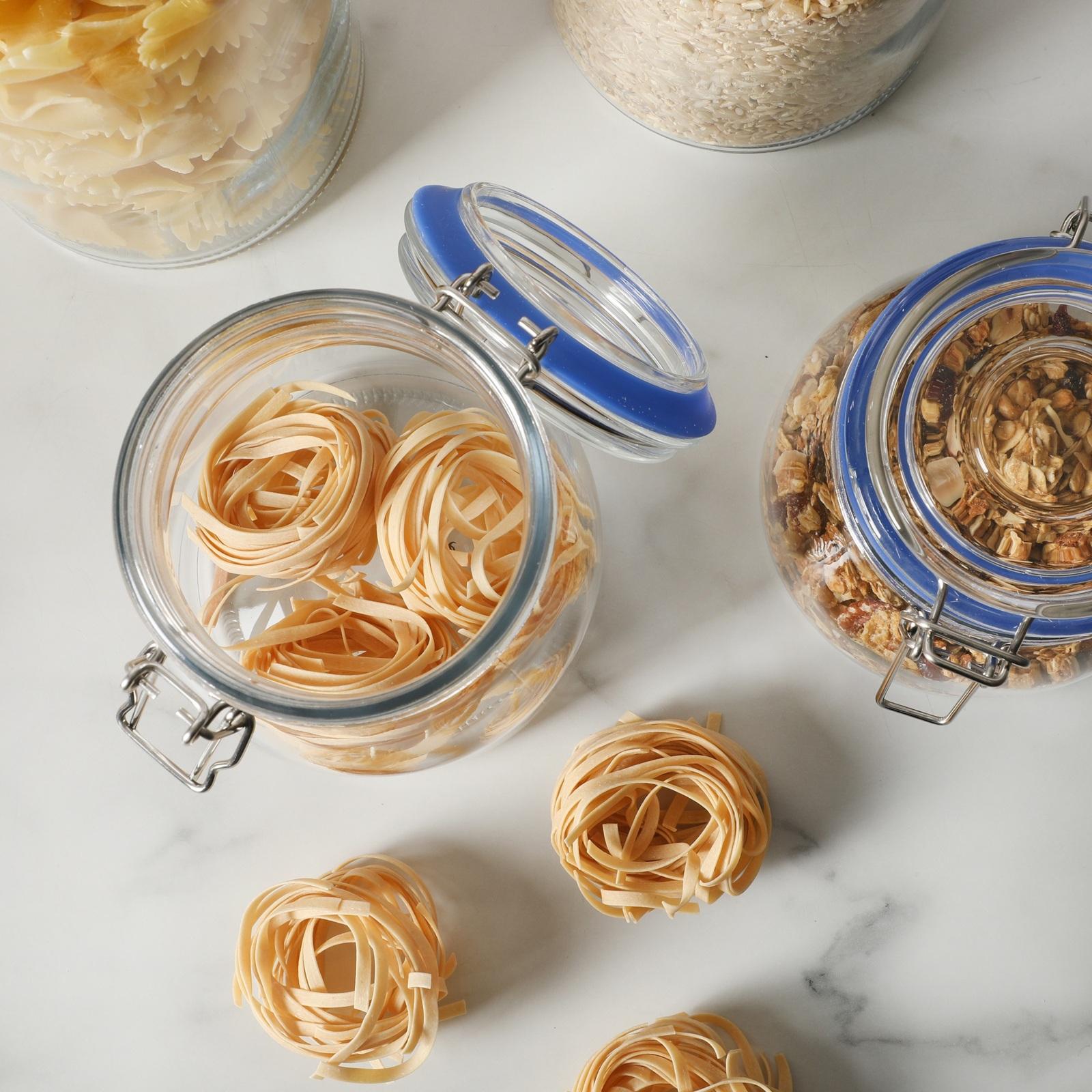 Lyon Court 4-Piece Canister Set with Airtight Trigger Clamp Lids 4 Lyon Court 4-Piece Canister Set with Airtight Trigger Clamp Lids