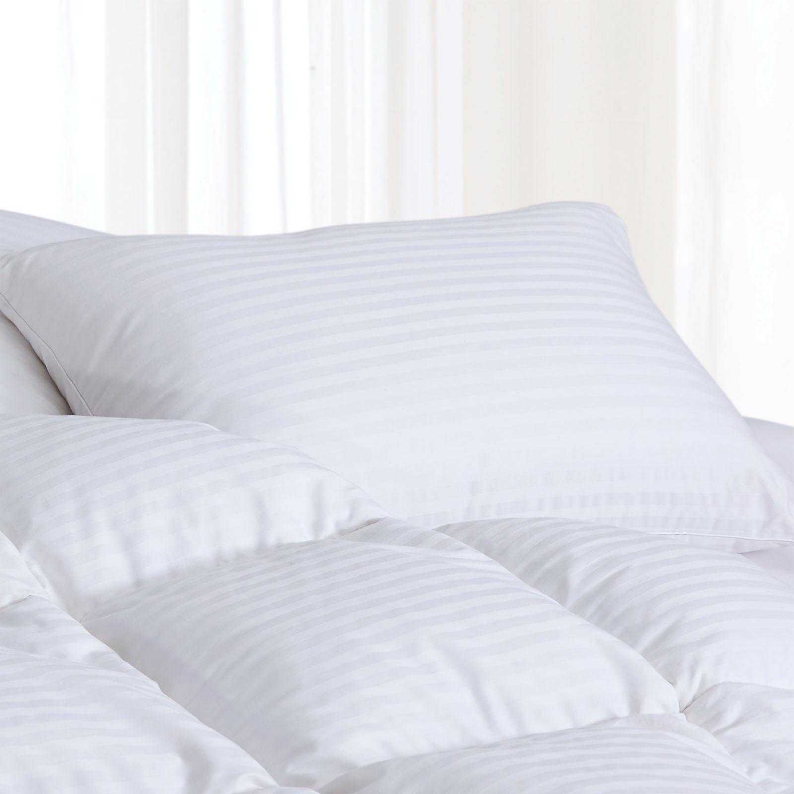 Superior Hypoallergenic Down Alternative Damask Stripe Pillow