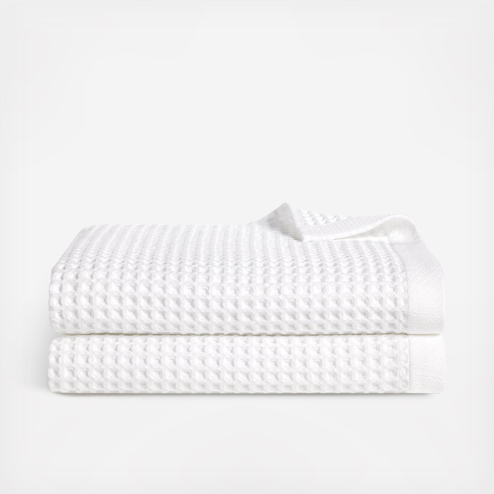 Waffle Bath Sheet, Set of 2