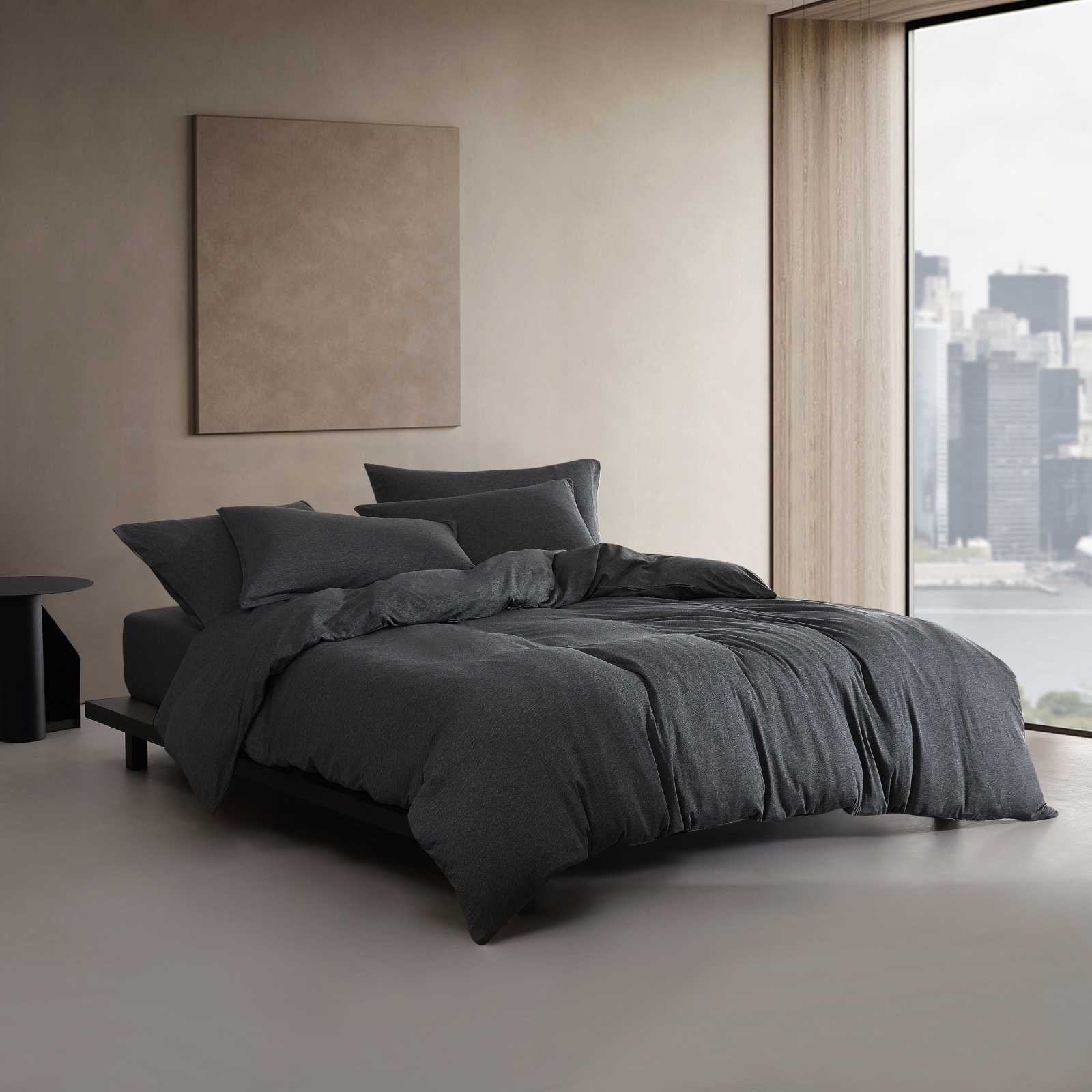 Modern Melange Cotton 3-Piece Comforter Set 9 Modern Melange Cotton 3-Piece Comforter Set