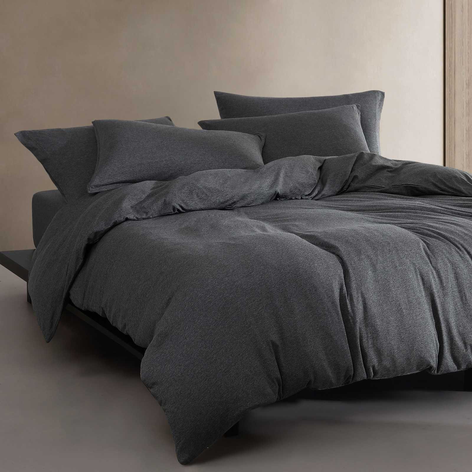 Modern Melange Cotton 3-Piece Comforter Set 5 Modern Melange Cotton 3-Piece Comforter Set