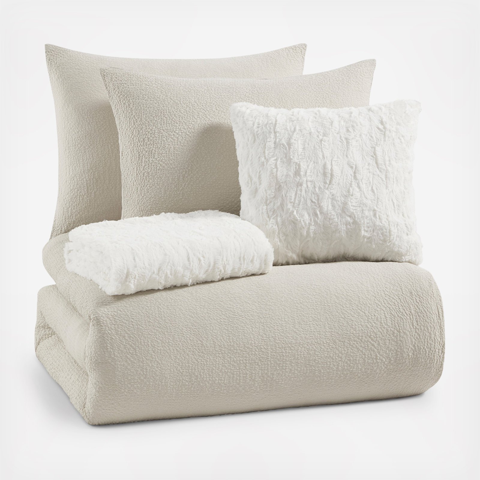 Karl Crinkle 5-Piece Bed in a Bag Comforter Set 2 Karl Crinkle 5-Piece Bed in a Bag Comforter Set