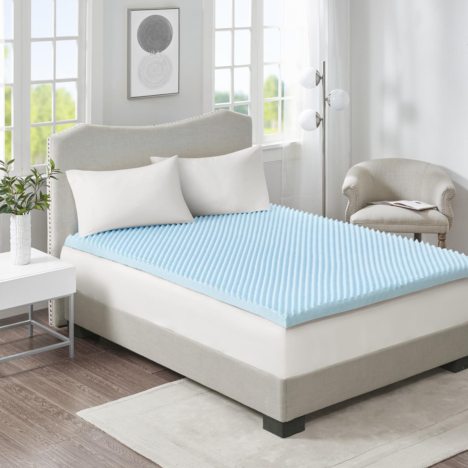 3-Inch Gel Memory Foam All Season Reversible Hypoallergenic Cooling Mattress Topper 8 3-Inch Gel Memory Foam All Season Reversible Hypoallergenic Cooling Mattress Topper
