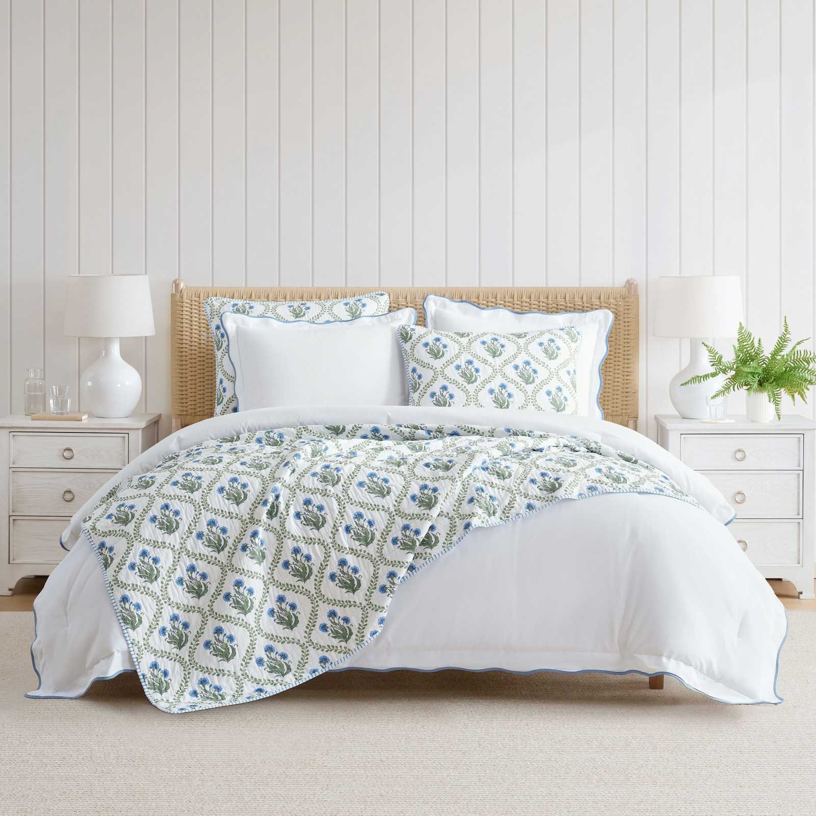 Chloe Cotton Percale 3-Piece Quilt Set 5 Chloe Cotton Percale 3-Piece Quilt Set