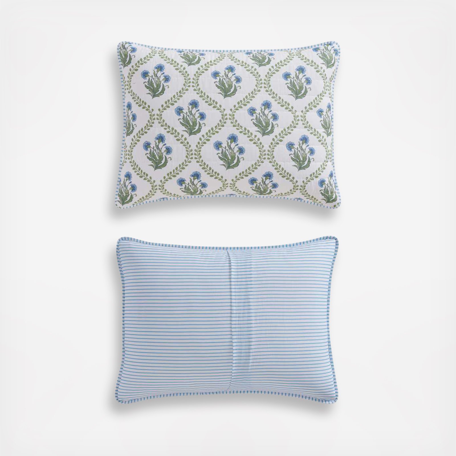 Chloe Cotton Percale 3-Piece Quilt Set 8 Chloe Cotton Percale 3-Piece Quilt Set