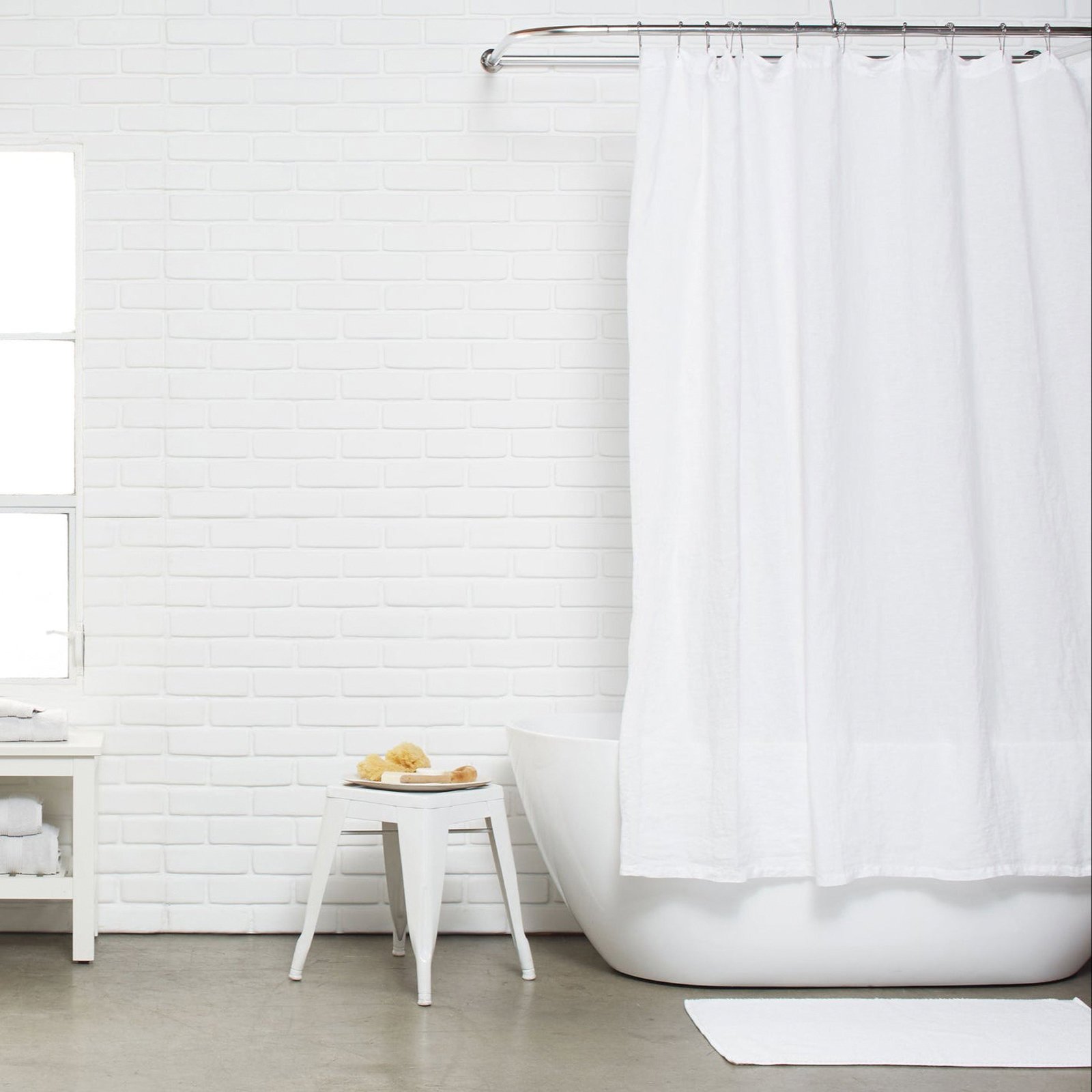 Linen Shower Curtain 12 Linen Shower Curtain