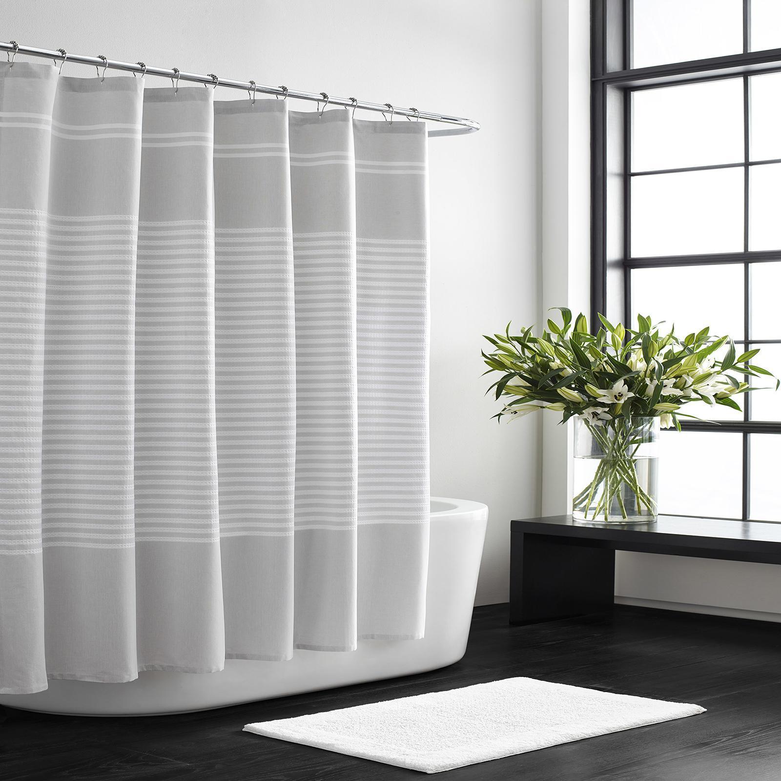 Seersucker Cotton Shower Curtain 13 Seersucker Cotton Shower Curtain