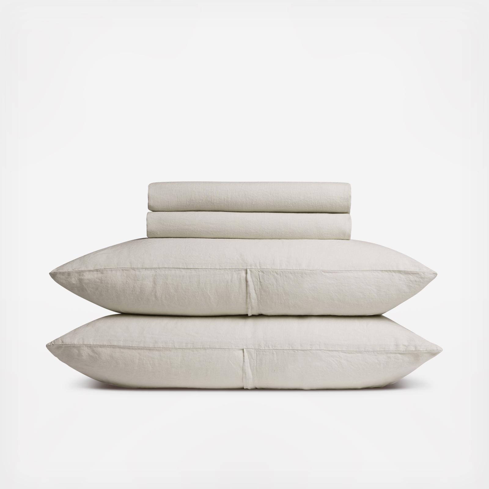 4-Piece European Flax Linen Sheet Set 2 4-Piece European Flax Linen Sheet Set