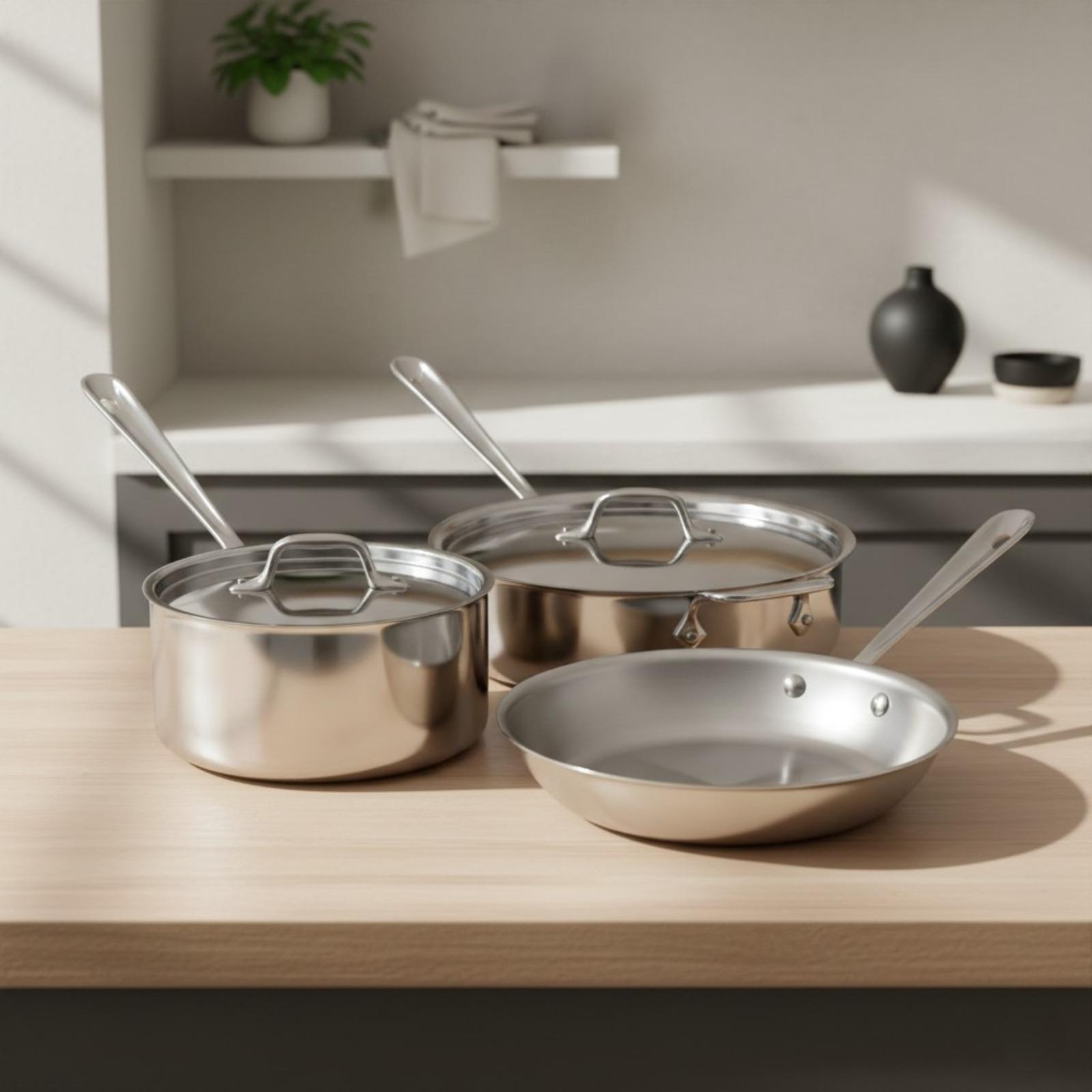 d3 Tri-Ply 5-Piece Cookware Set 3 d3 Tri-Ply 5-Piece Cookware Set