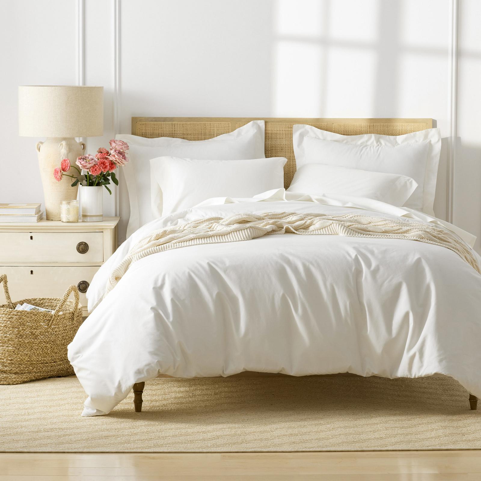 Legends Hotel Supima Cotton Percale 4-Piece Sheet Set 6 Legends Hotel Supima Cotton Percale 4-Piece Sheet Set