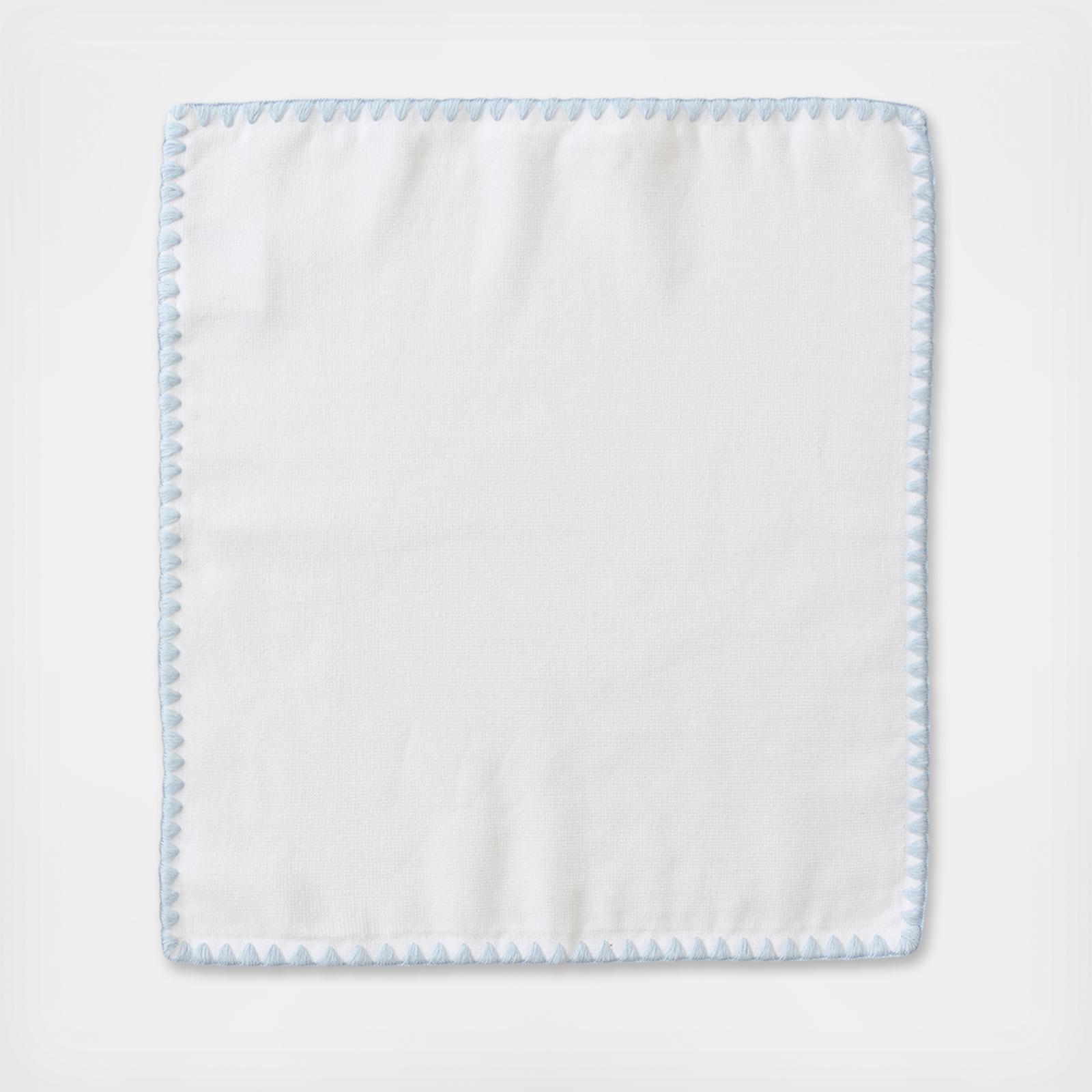 Shell Stitched Edge Powder Bath Towel, Set of 2 2 Shell Stitched Edge Powder Bath Towel, Set of 2