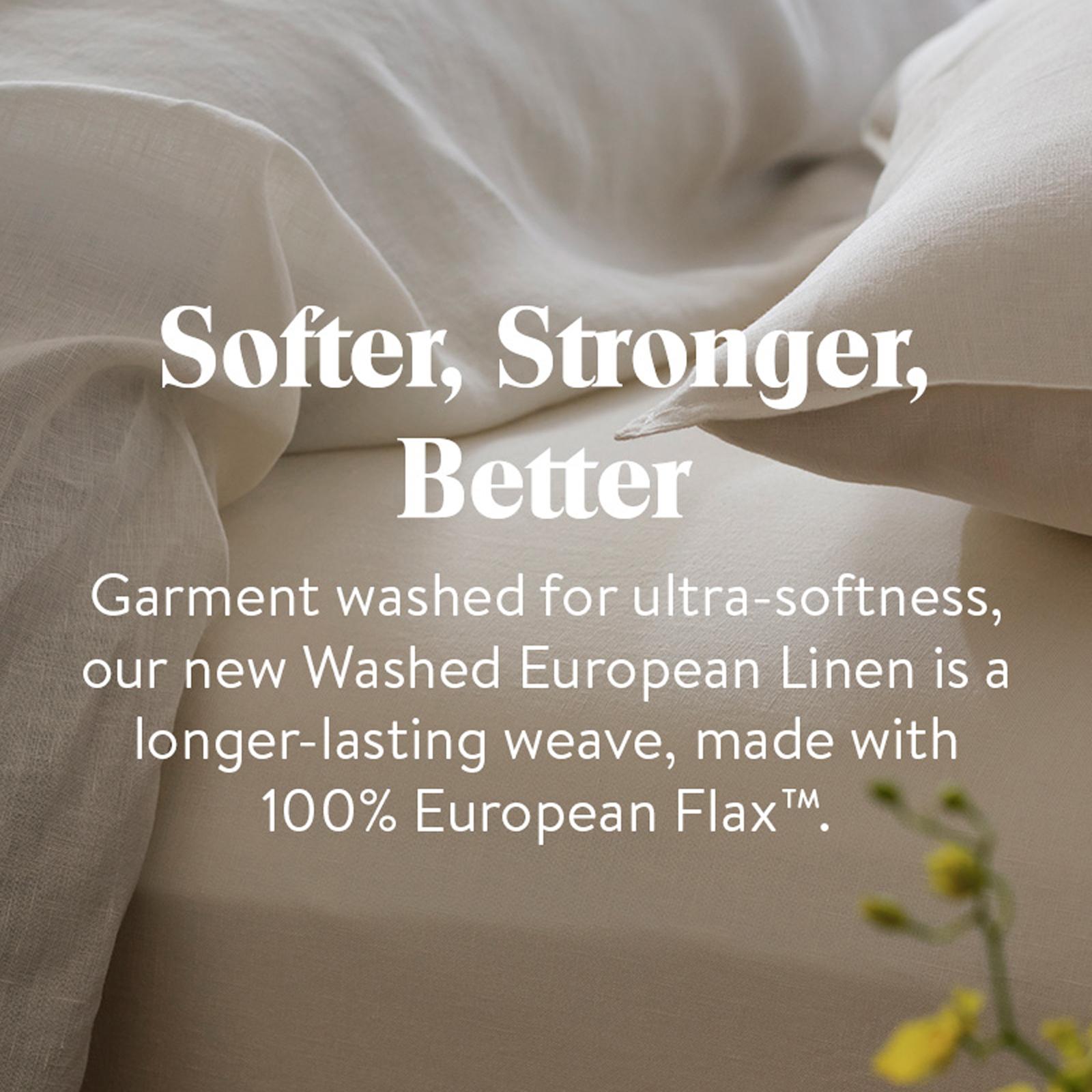 Washed European Linen Pillowcase, Set of 2 8 Washed European Linen Pillowcase, Set of 2