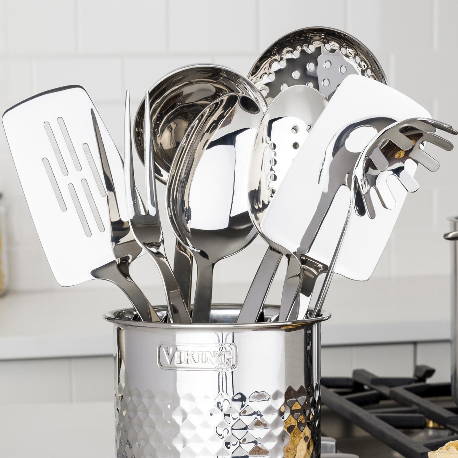 8-Piece Stainless Steel Utensil Set 1 8-Piece Stainless Steel Utensil Set
