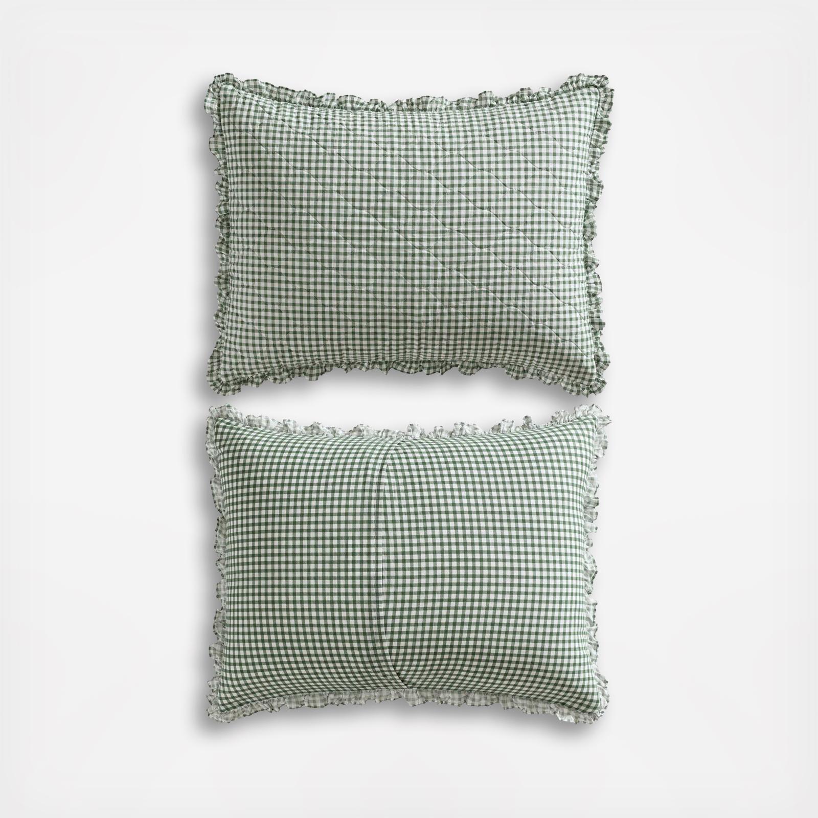 Gracies Gingham Cotton 3-Piece Quilt Set 5 Gracies Gingham Cotton 3-Piece Quilt Set