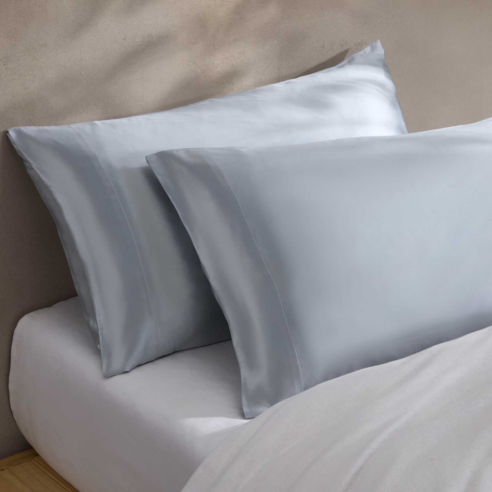 Mulberry Silk Sateen Pillowcase, Set of 2 3 Mulberry Silk Sateen Pillowcase, Set of 2