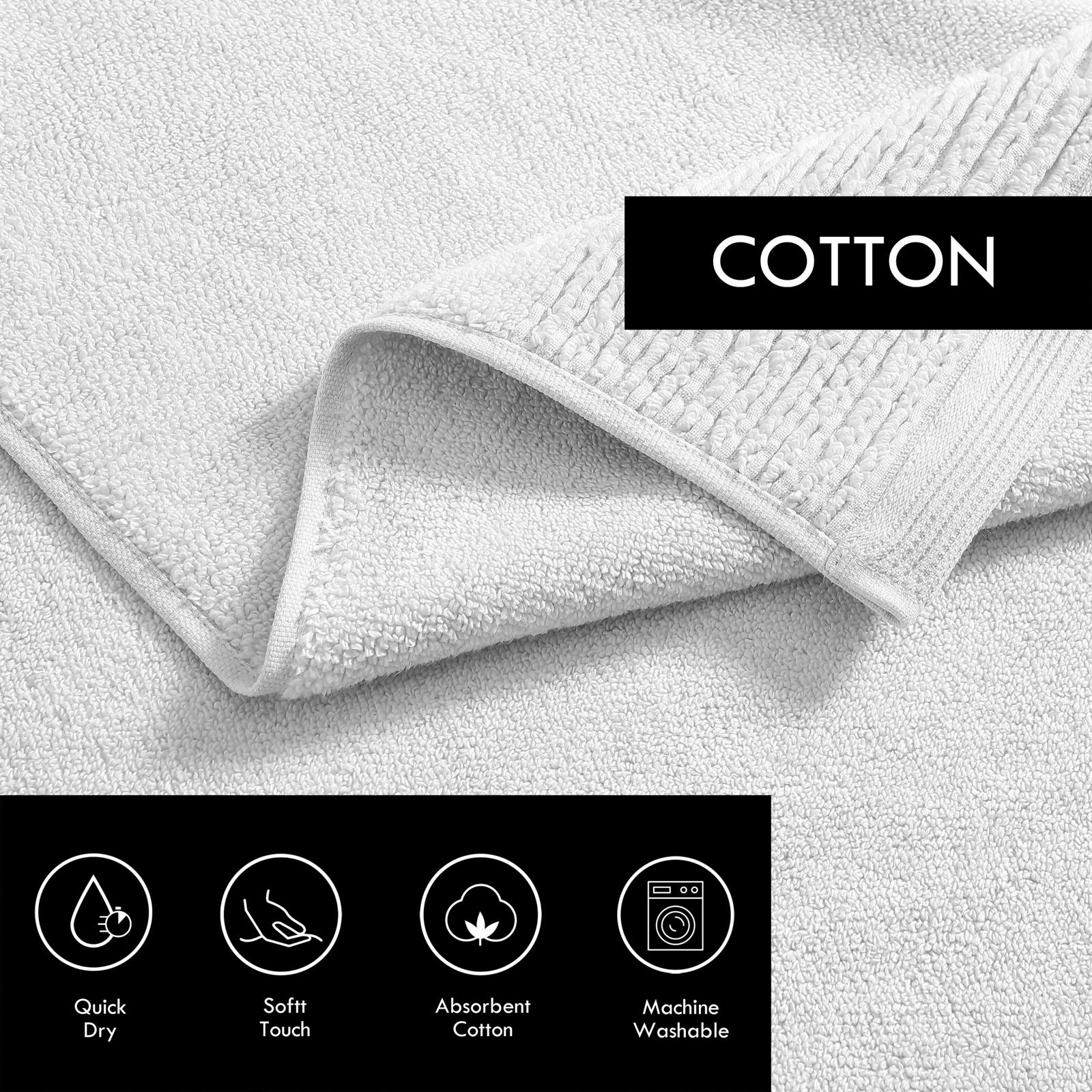 Sculpted Pleat Solid 6-Piece Towel Set 5 Sculpted Pleat Solid 6-Piece Towel Set