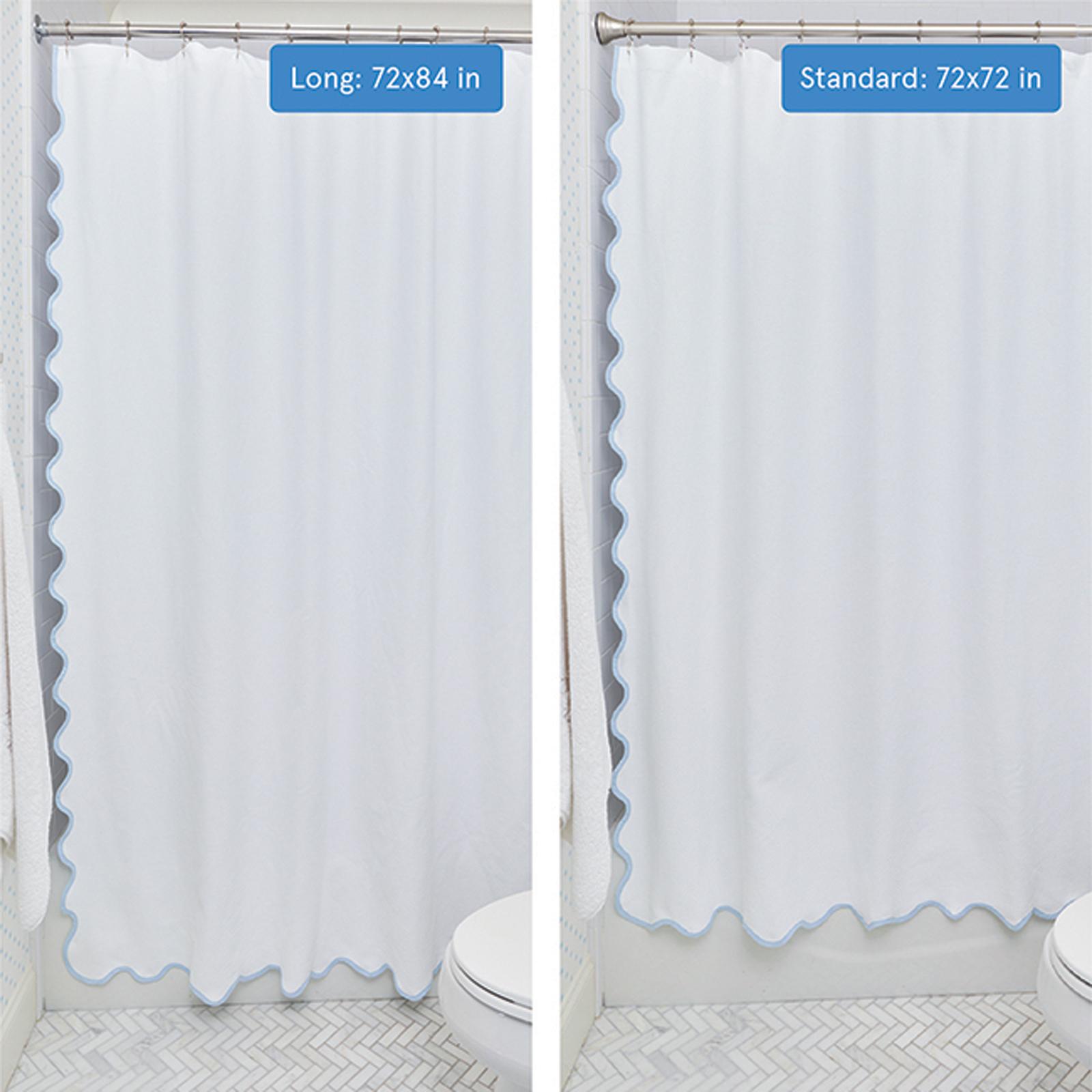Scalloped Shower Curtain 4 Scalloped Shower Curtain