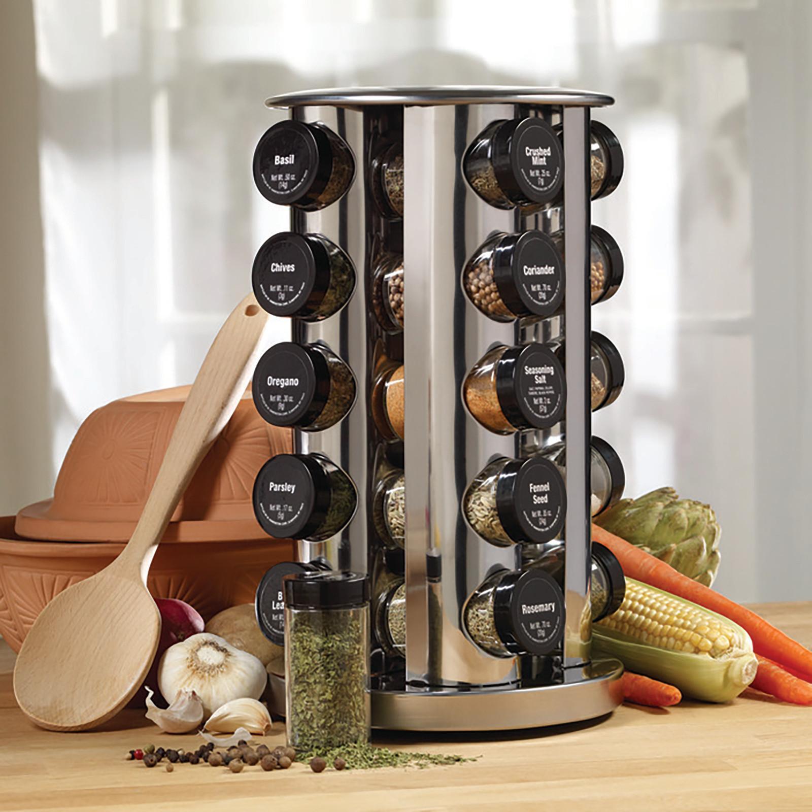 Revolving 20-Jar Spice Rack 13 Revolving 20-Jar Spice Rack