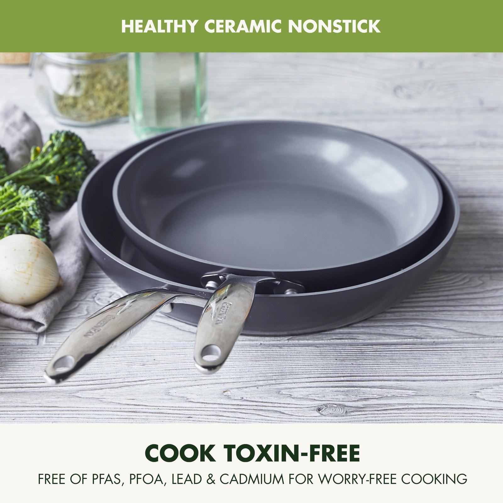Valencia Pro 2-Piece Ceramic Non-Stick Fry Pan Set 2 Valencia Pro 2-Piece Ceramic Non-Stick Fry Pan Set