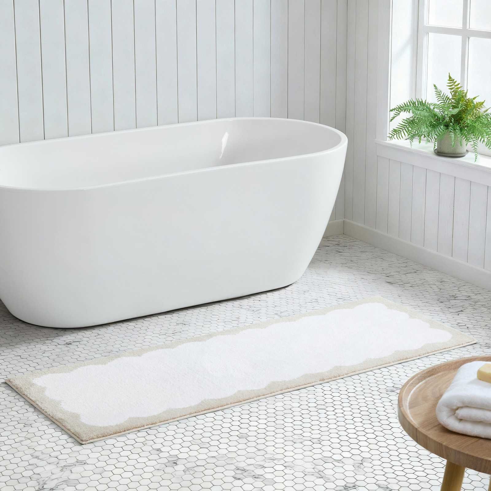 Bedford Scallop Bath Runner