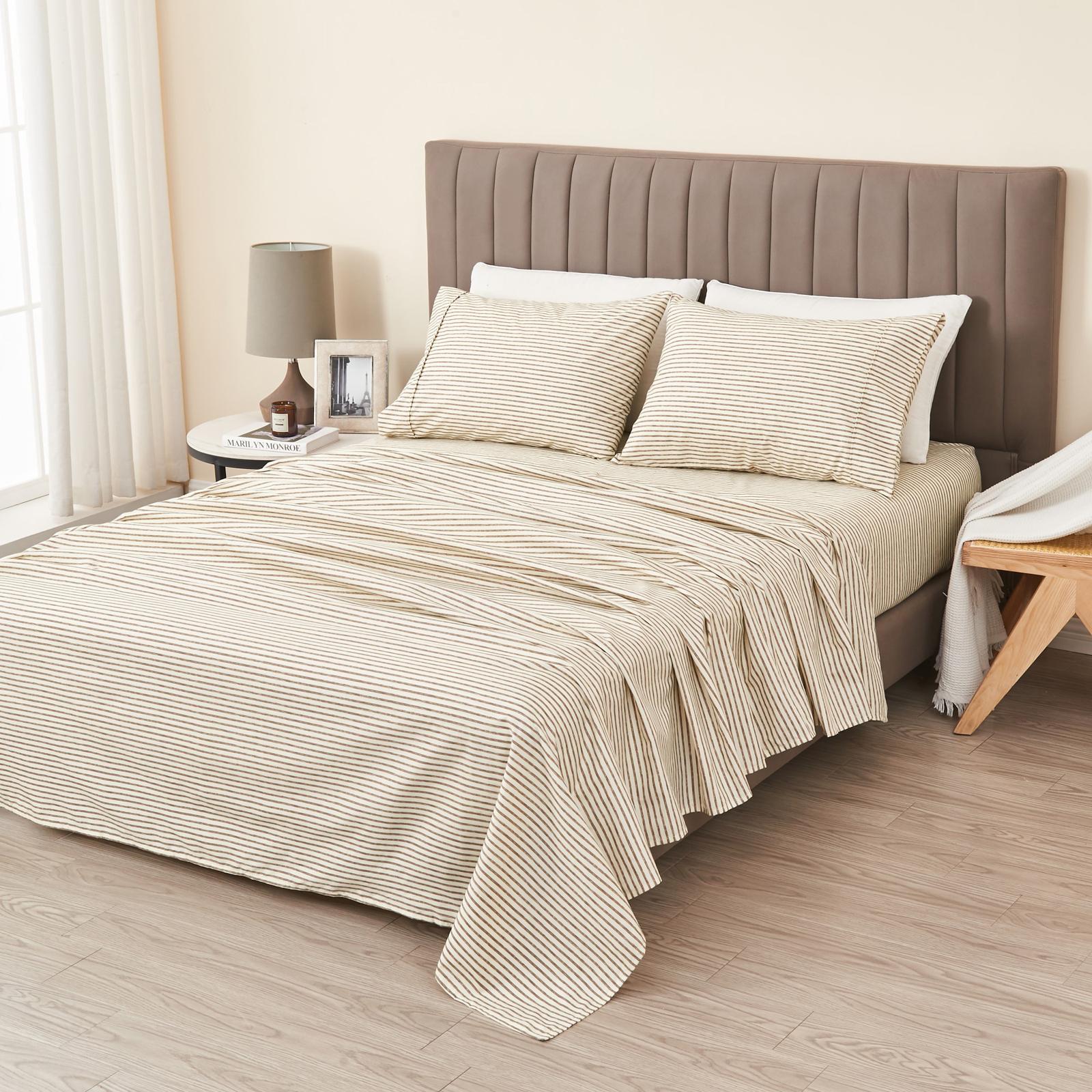 Evette Striped 4-Piece Sheet Set 7 Evette Striped 4-Piece Sheet Set