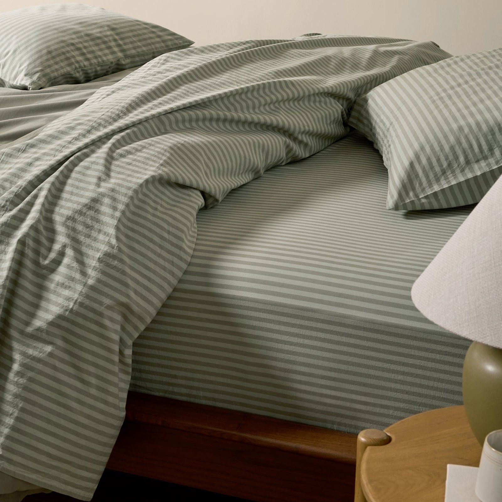 Percale Long-Staple Egyptian Cotton Stripe Top Sheet 15 Percale Long-Staple Egyptian Cotton Stripe Top Sheet