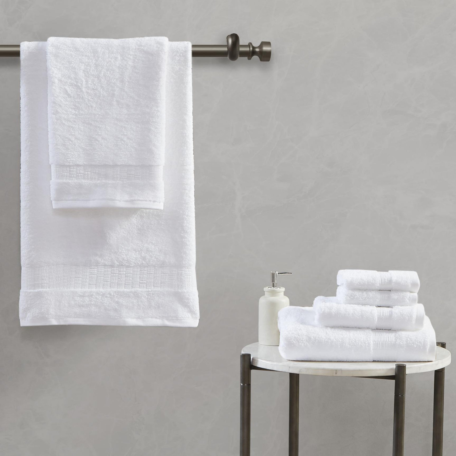 Luce Egyptian Cotton 6-Piece Towel Set 16 Luce Egyptian Cotton 6-Piece Towel Set