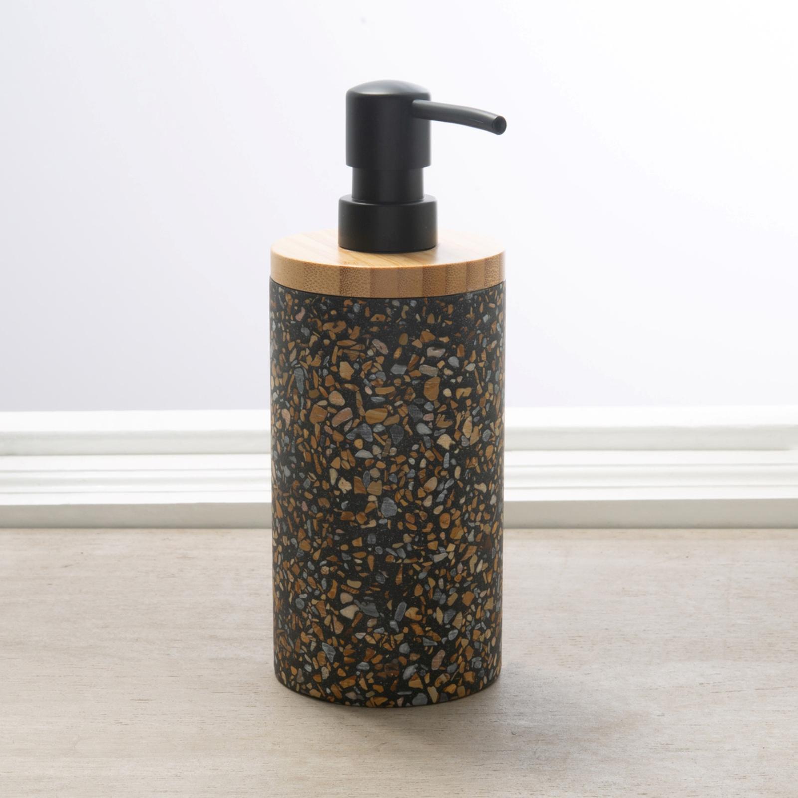 Soren Cement & Bamboo Lotion Dispenser