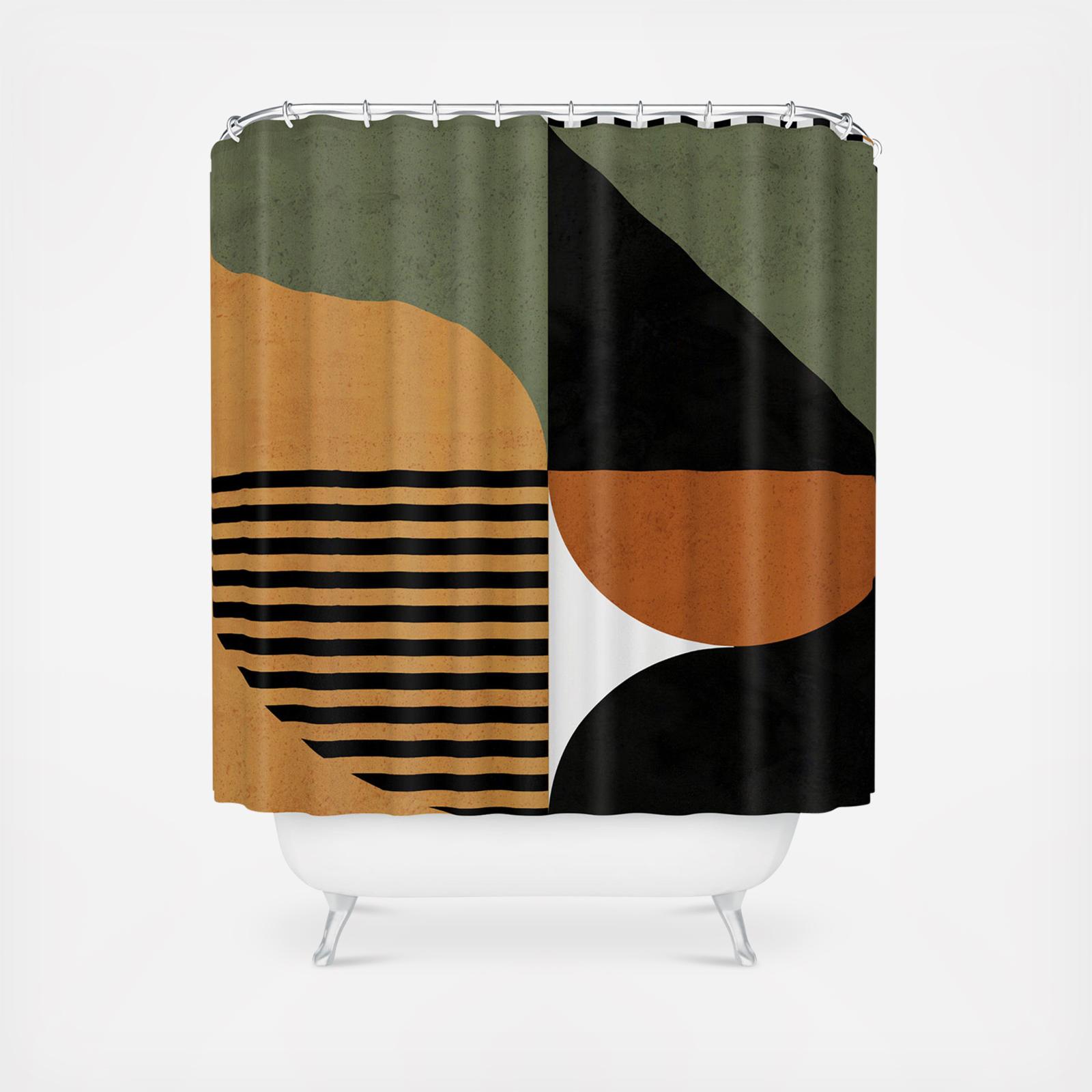 DreamPrintDesigns Bau Haus Mid Century Shower Curtain 2 DreamPrintDesigns Bau Haus Mid Century Shower Curtain