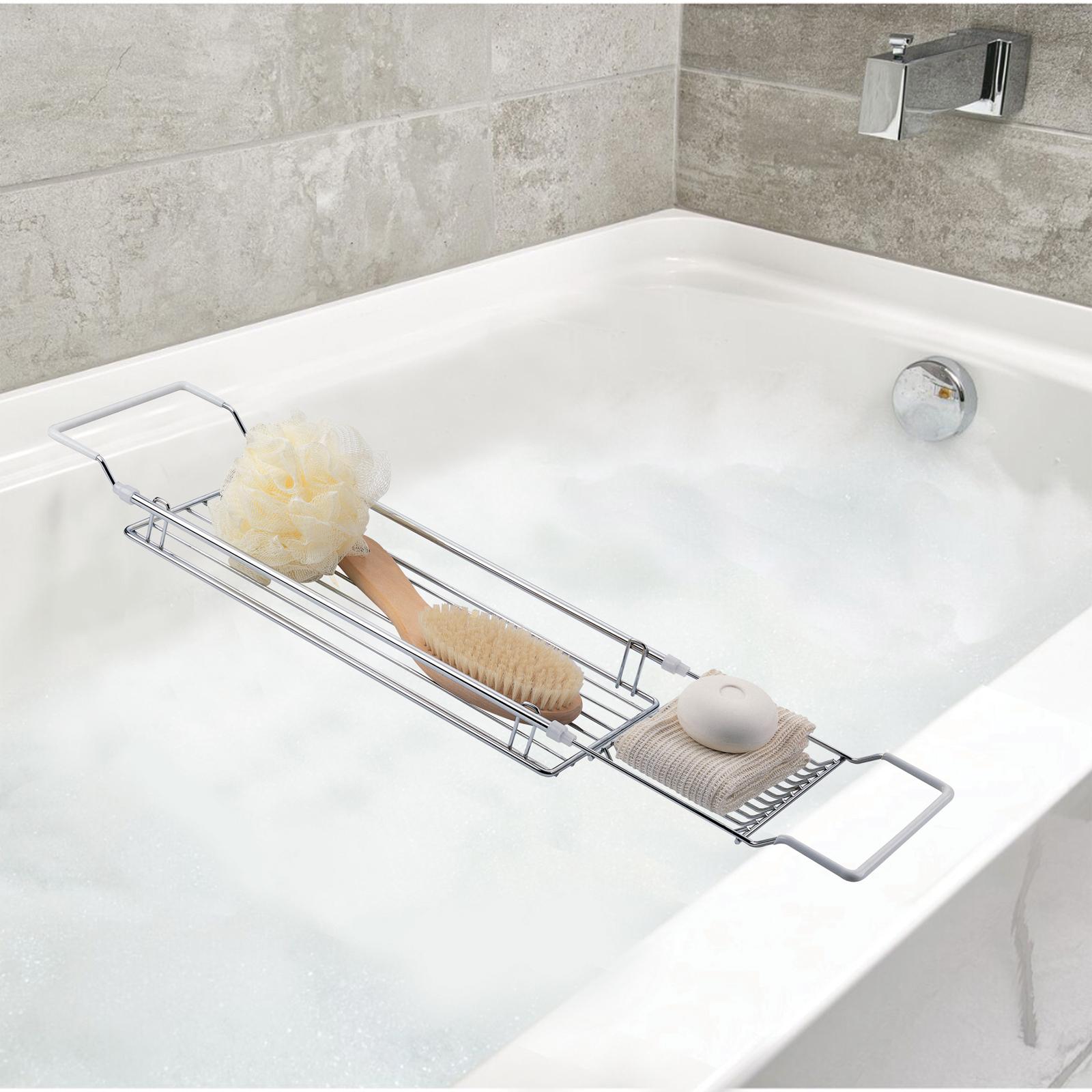 Expandable Bathtub Caddy 5 Expandable Bathtub Caddy